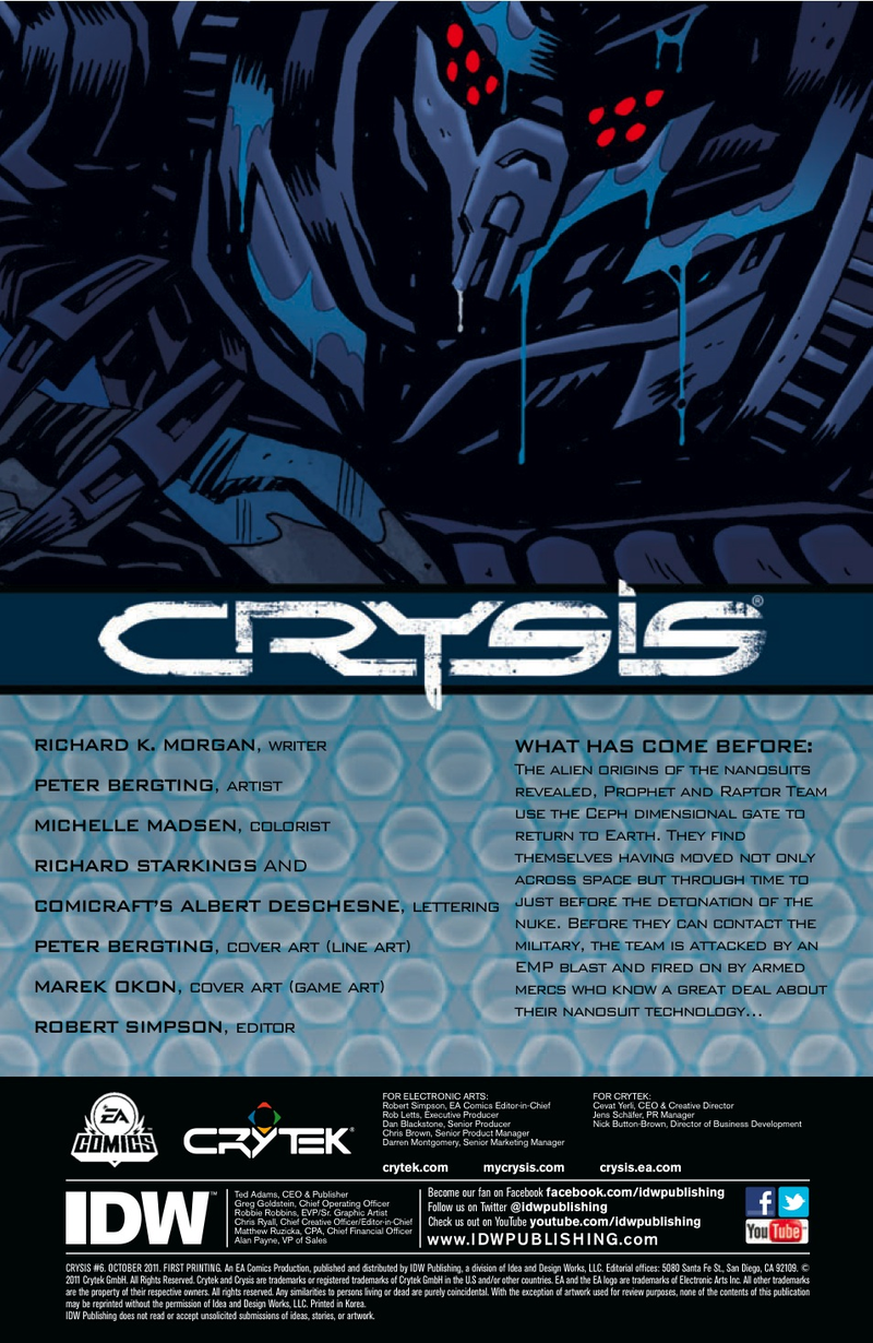 Illustration for article titled Read a seven-page preview of the finale of the Crysis comic book